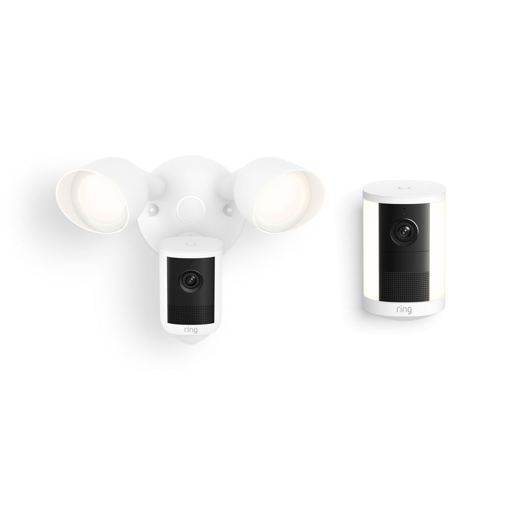 Floodlight Cam, Wired (Newest Model) + Spotlight Cam, Battery (Newest Model)