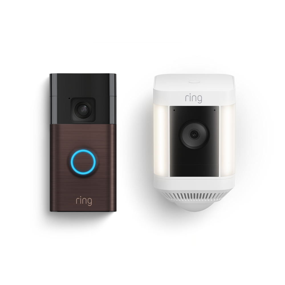 Battery Video Doorbell + Spotlight Camera Plus Battery