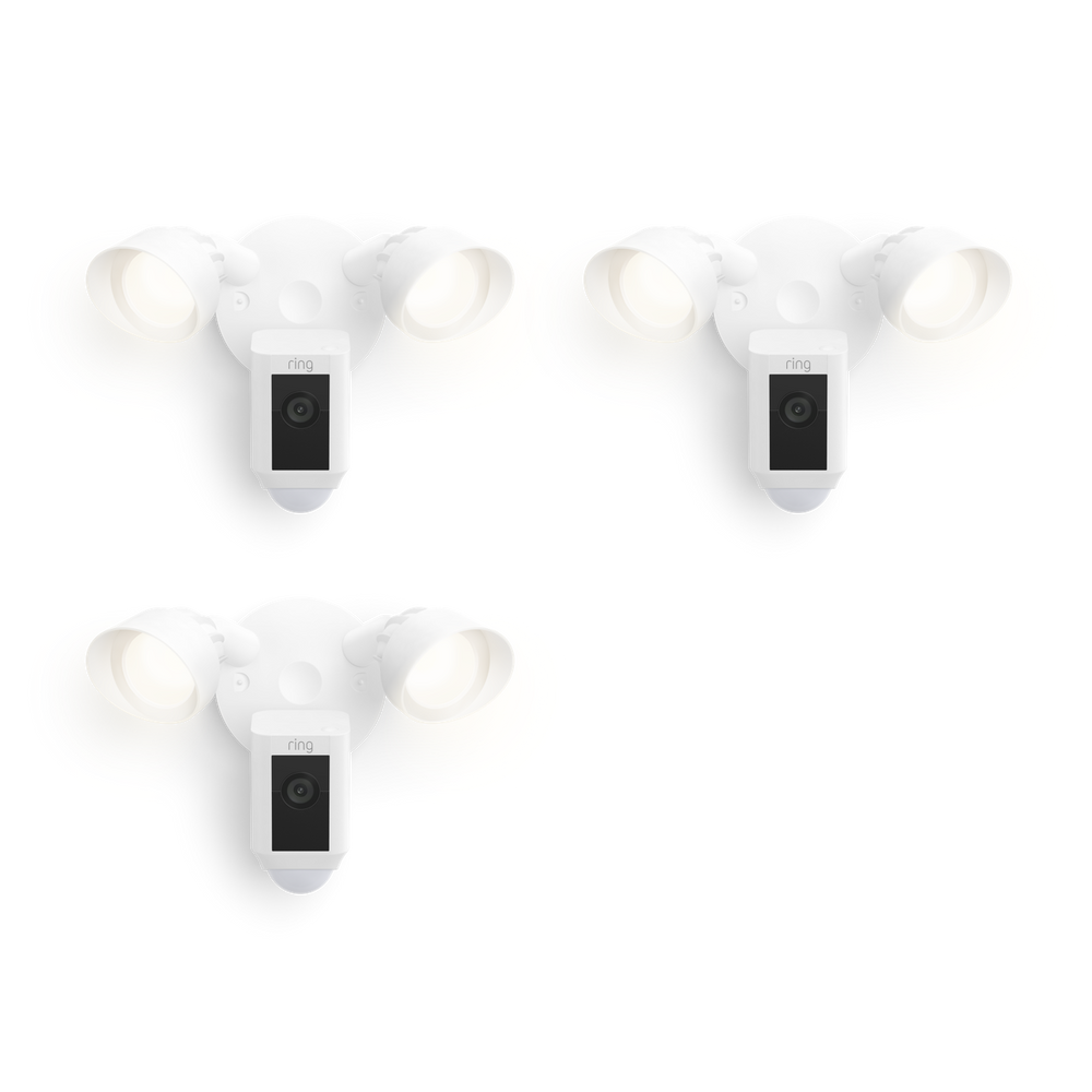 3er-Set Flutlichtkamera Plus Kabel (Floodlight Cam Wired Plus)
