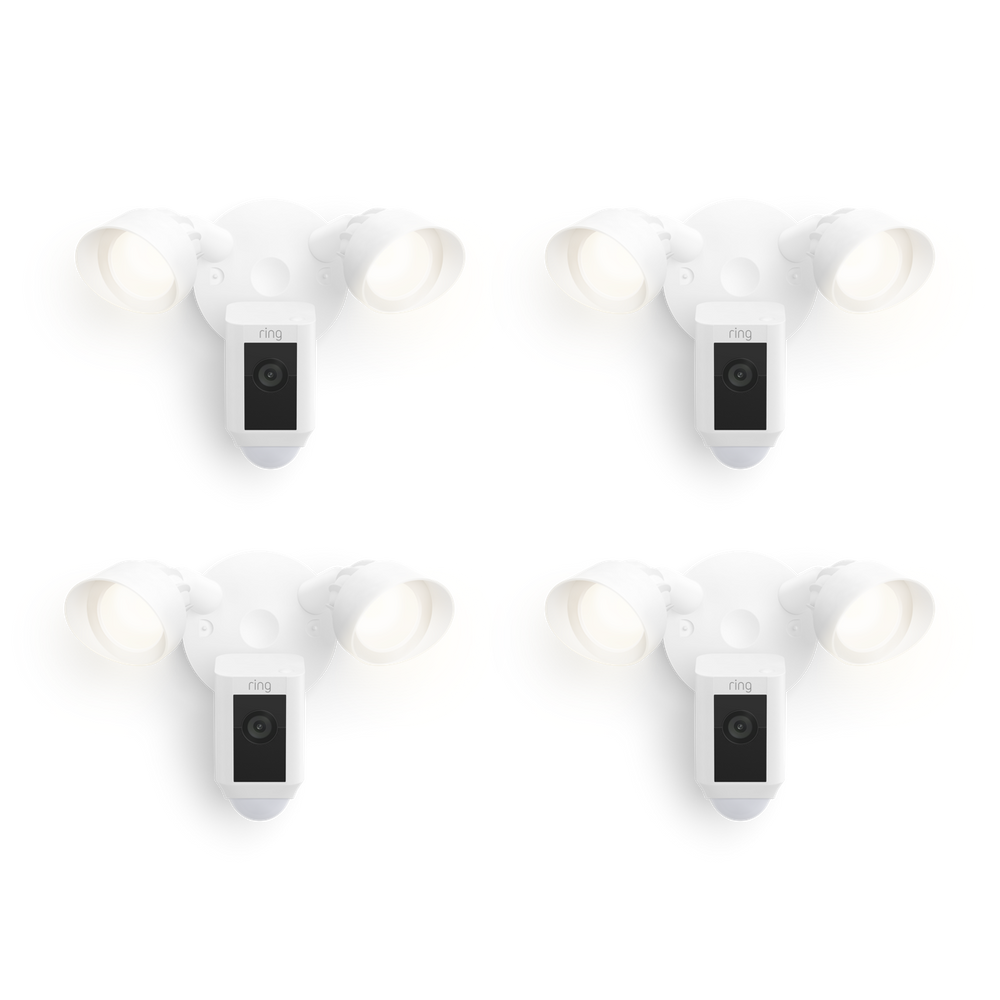 4-pack Camera met schijnwerpers Plus bedraad (Floodlight Cam Wired Plus)