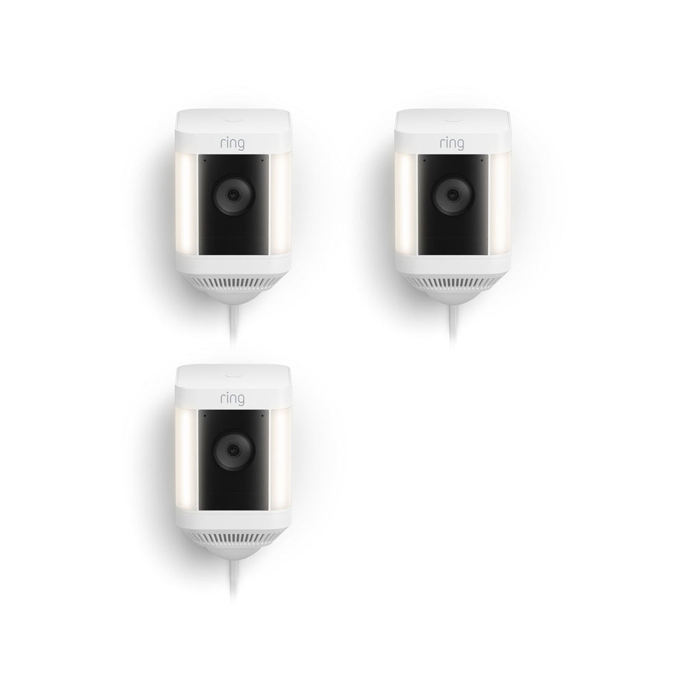 3-pack Spotlight Camera Plus met stekkeradapter (Spotlight Cam Plus)
