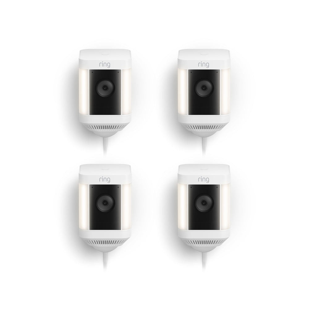 4-pack Spotlight Camera Plus met stekkeradapter (Spotlight Cam Plus)